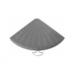 BASE SOMBRILLA TRIANGULAR 465X51MM 20KG GRIS