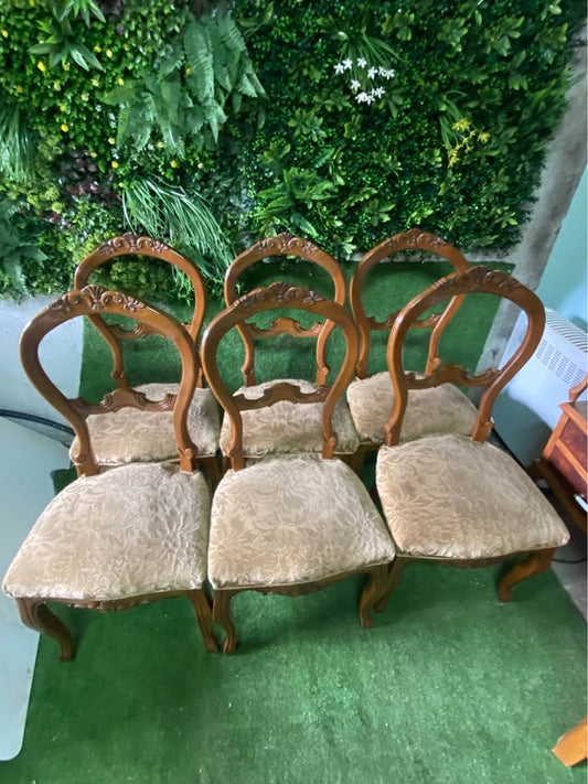 6 sillas de madera antiguas