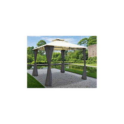 CENADOR TAHITI 3x3 CON MOSQUITERAS NEGRAS