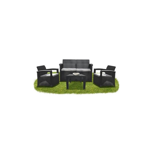 CONJUNTO JARDIN RATTAN ANTRACITA