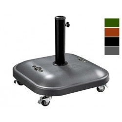 BASE SOMBRILLA CUADRADA GRIS CON RUEDAS 37KG